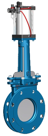 Pneumatic Knife Gate Valve PZ673 PZ673型气动刀型闸阀
