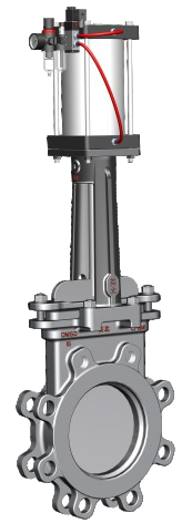 Pneumatic Knife Gate Valve PZ673 PZ673型气动刀型闸阀