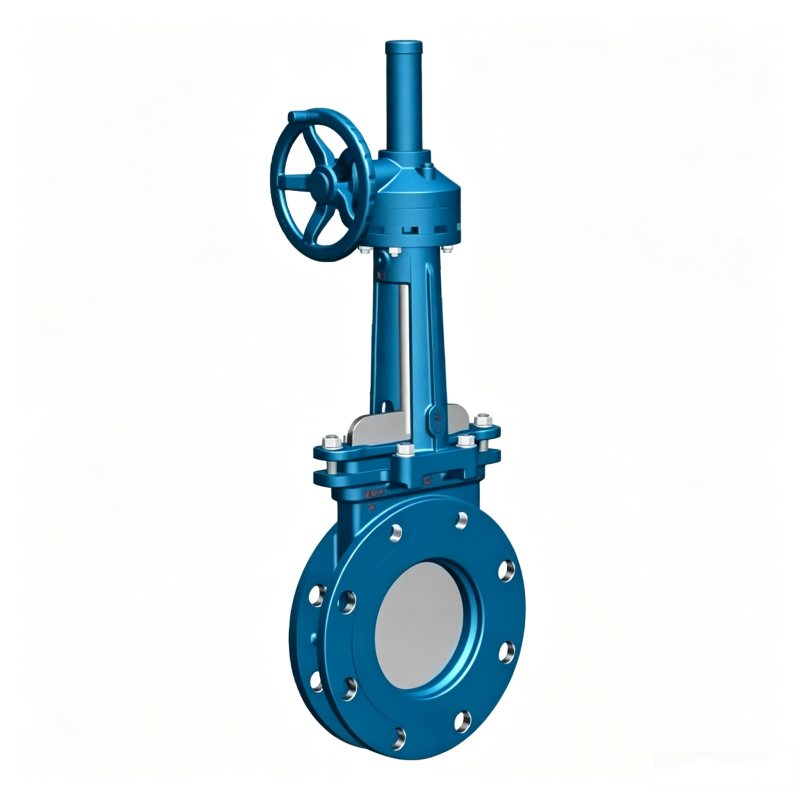 Bevel Gear Knife Gate Valve PZ573 伞齿轮刀型闸阀PZ573
