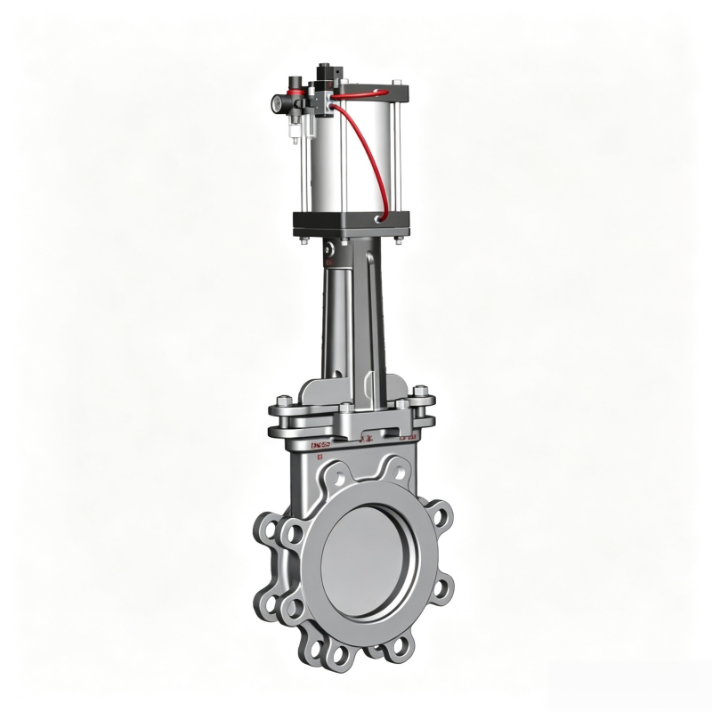 Pneumatic Knife Gate Valve PZ673 PZ673型气动刀型闸阀