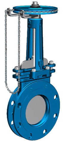 Sprocket-driven knife gate valve PZL73 链轮驱动式刀闸阀PZL73