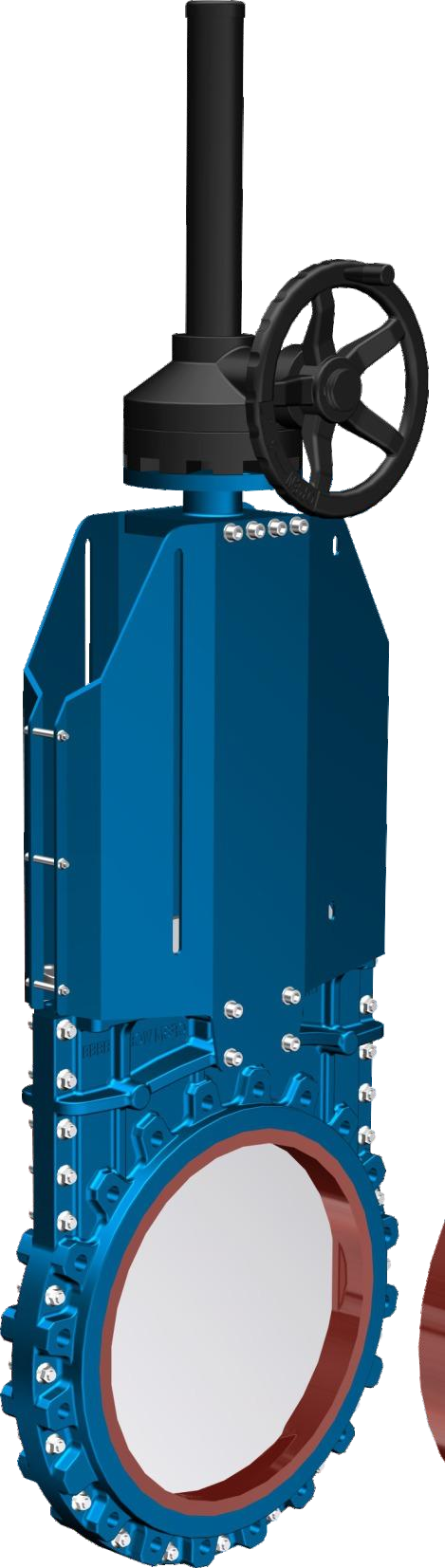 Fully lined polyurethane knife gate valve KLPZ73PU 全衬聚氨酯刀闸阀 KLPZ73PU