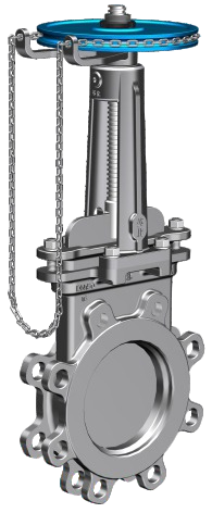 Sprocket-driven knife gate valve PZL73 链轮驱动式刀闸阀PZL73