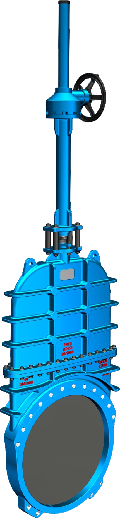 Concealed Gate Knife Gate Valve with Cover KDMZ 暗板刀型闸阀KDMZ
