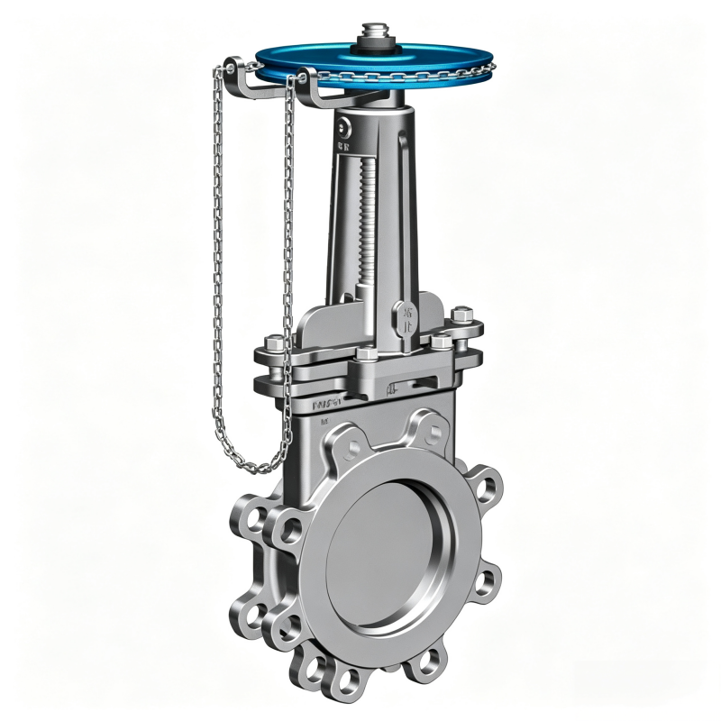 Sprocket-driven knife gate valve PZL73 链轮驱动式刀闸阀PZL73