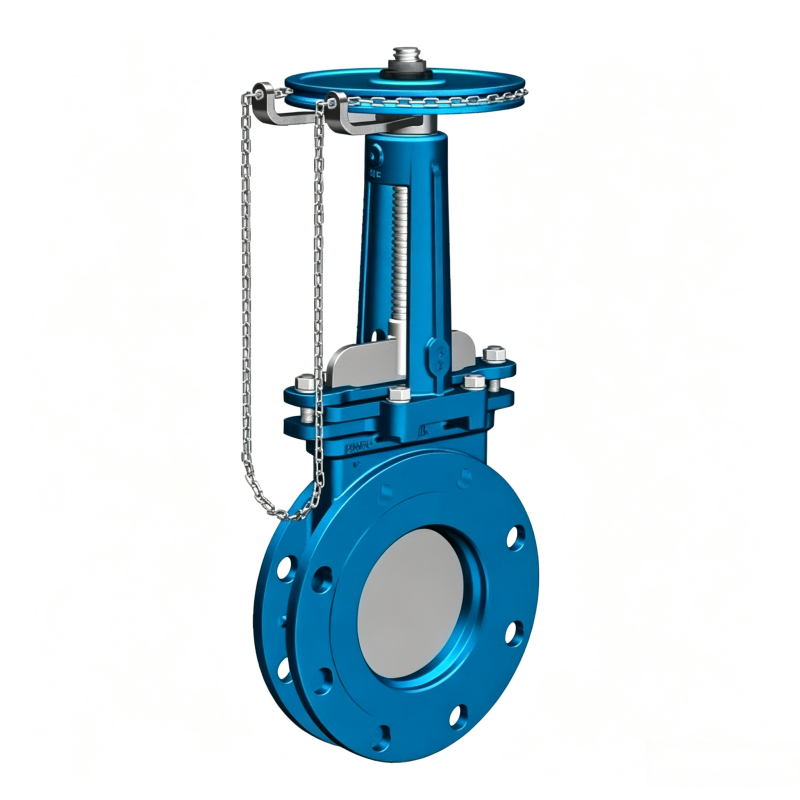 Sprocket-driven knife gate valve PZL73 链轮驱动式刀闸阀PZL73