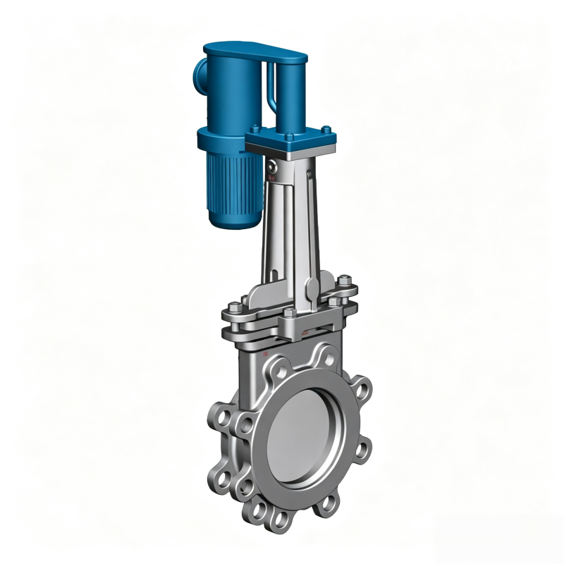 Electro-hydraulic knife gate valve PZ273 电液刀型闸阀PZ273