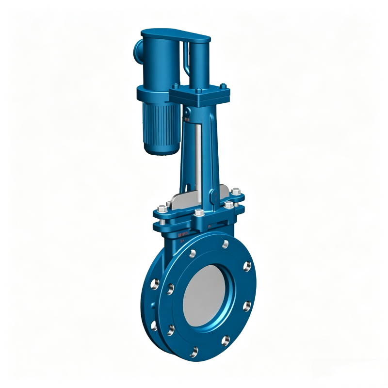 Electro-hydraulic knife gate valve PZ273 电液刀型闸阀PZ273