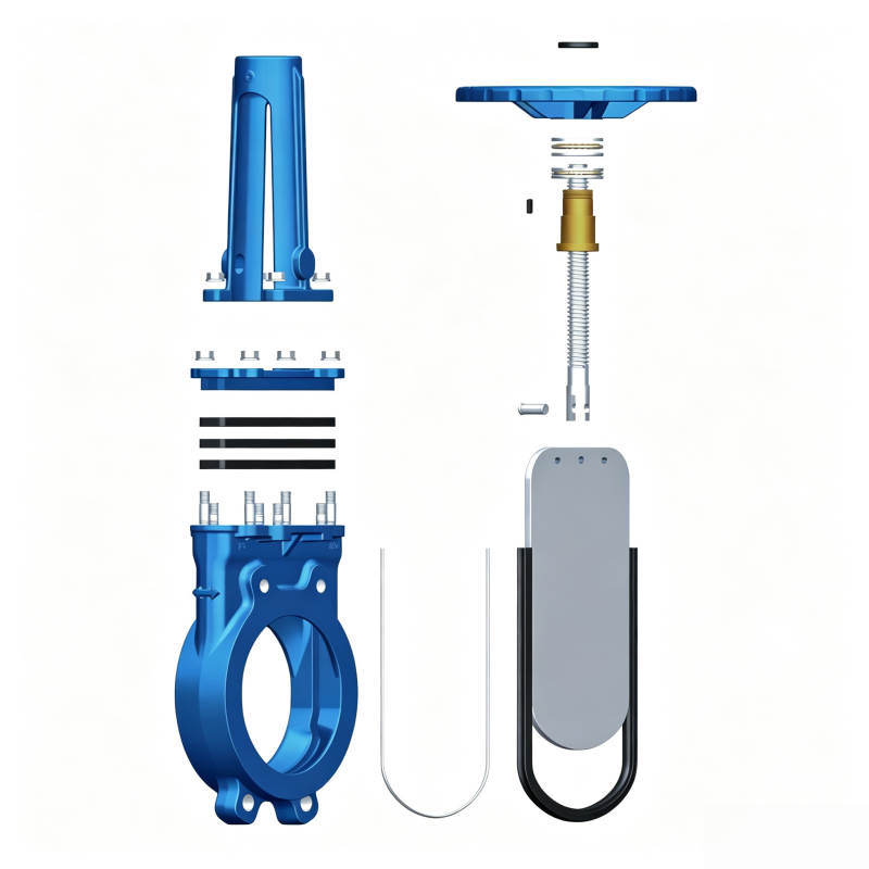 Bidirectional Soft-Sealed Knife Gate Valve Z43X Z43X型双向软密封刀型闸阀