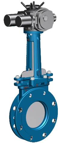 Electric Knife Gate Valve PZ973 电动刀型闸阀PZ973