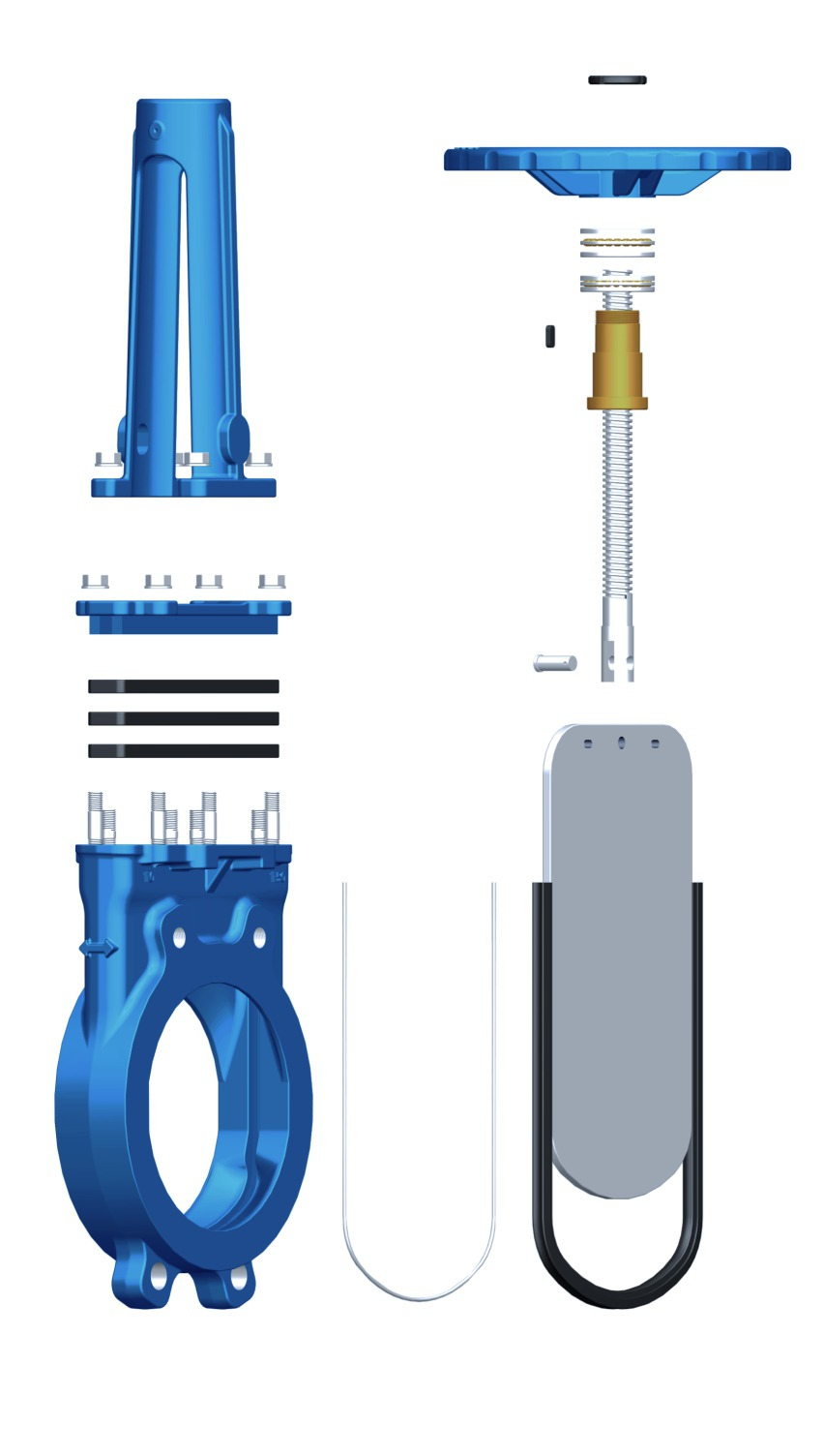 Bidirectional Soft-Sealed Knife Gate Valve Z43X Z43X型双向软密封刀型闸阀